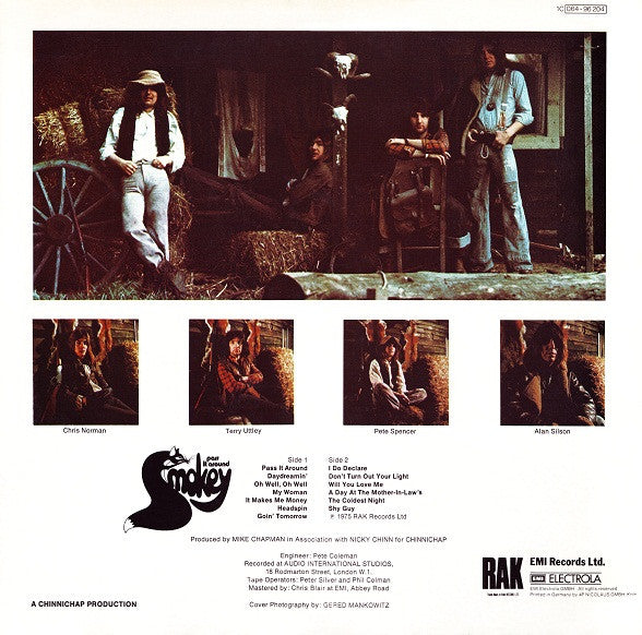 Smokie : Pass It Around (LP, Album, RE)