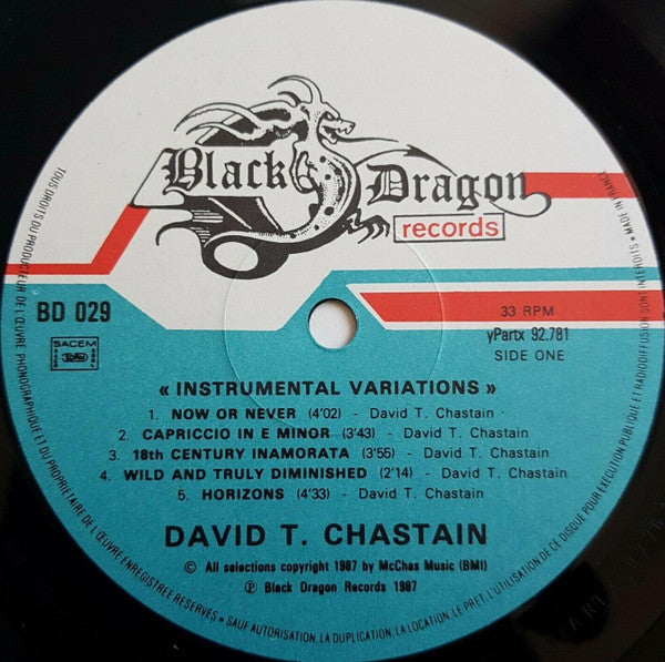 David T. Chastain : Instrumental Variations (LP, Album)