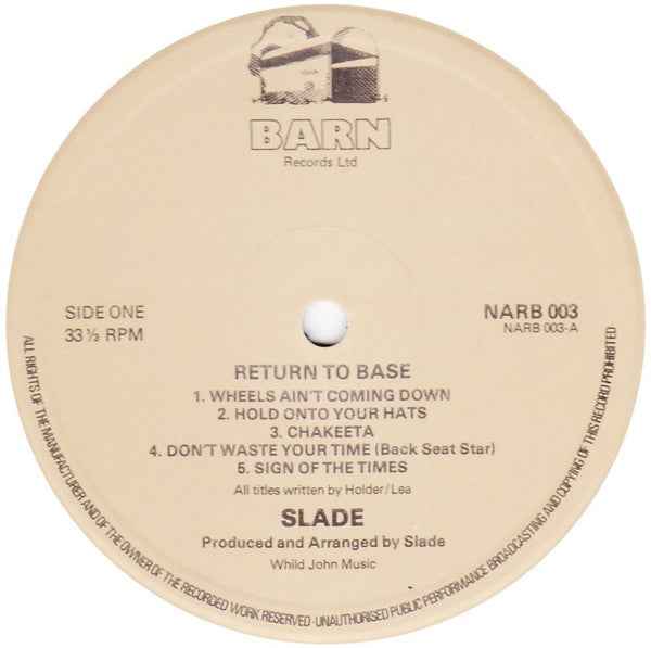 Slade - Return To Base (LP) (Near Mint (NM or M-))