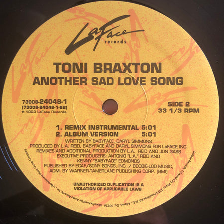 LaFace Records Sad packaging