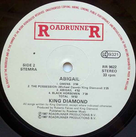 King Diamond - Abigail (LP) (Near Mint (NM or M-))