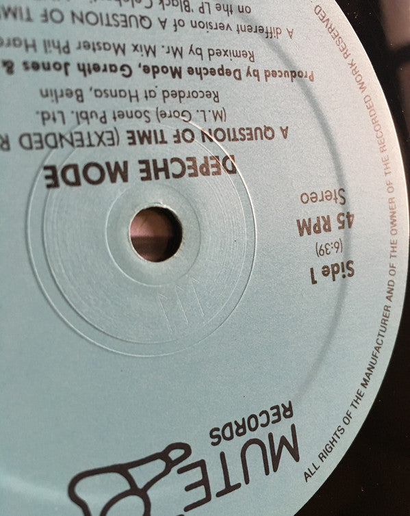 Depeche Mode : A Question Of Time (Extended Remix) (12", Maxi)