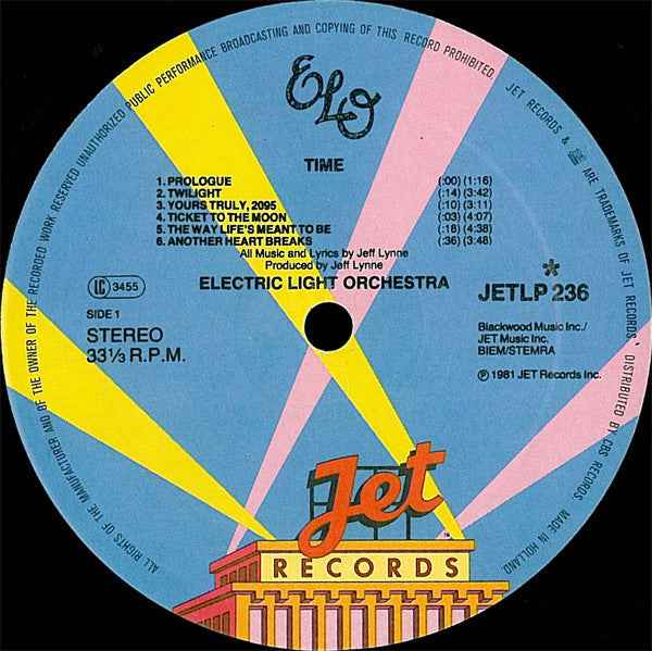 Electric Light Orchestra Time (LP) (Near Mint (NM Or M ))