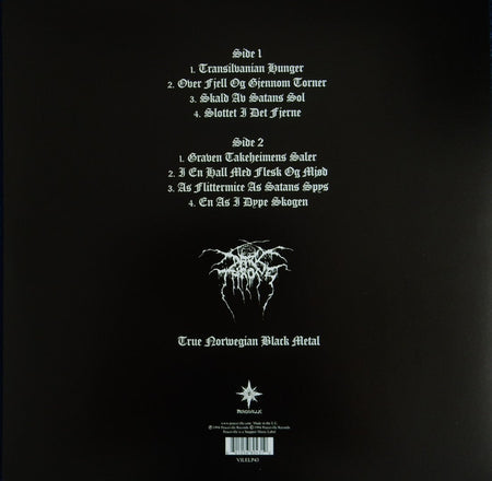 Darkthrone : Transilvanian Hunger (LP, Album, RE, RM)