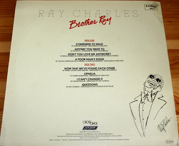 Ray Charles : Brother Ray (LP, Album)