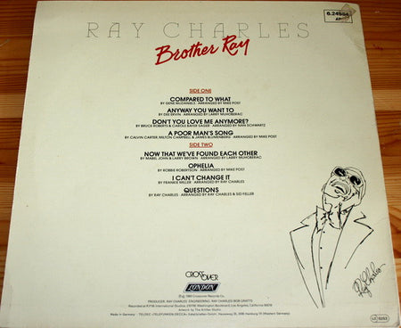Ray Charles : Brother Ray (LP, Album)