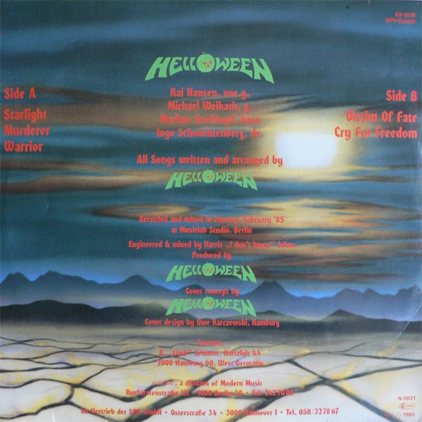 Helloween : Helloween (12", MiniAlbum)