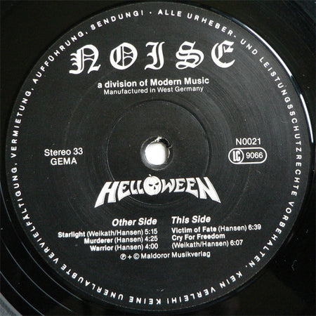 Helloween : Helloween (12", MiniAlbum)