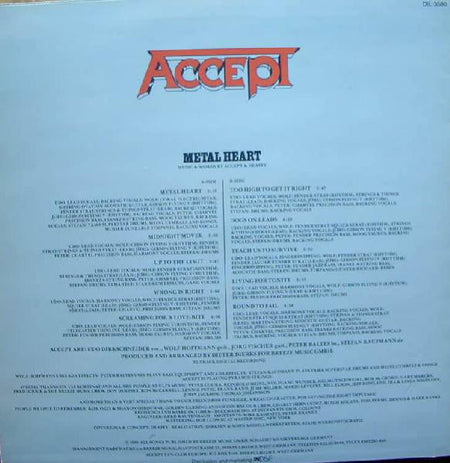 Accept : Metal Heart (LP, Album)