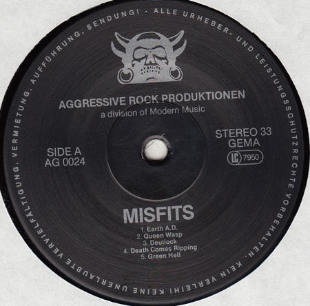 Misfits : Earth A.D. / Wolfs Blood (LP, Album)