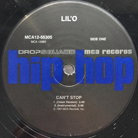 Lil' O : Can't Stop (12")