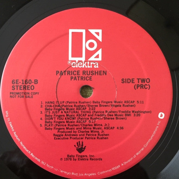 Patrice Rushen : Patrice (LP, Album, Promo, Red)