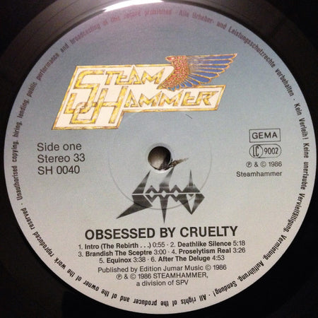 Sodom : Obsessed By Cruelty (LP, Album)