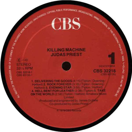 Judas Priest - Killing Machine (LP) (Near Mint (NM or M-))
