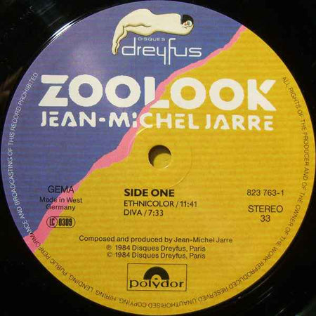 Jean-Michel Jarre - Zoolook (LP) (Very Good Plus (VG+))