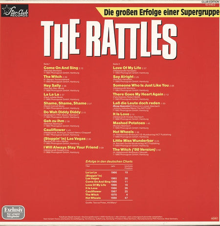 The Rattles : Die Großen Erfolge Einer Supergruppe (LP, Comp, Club)