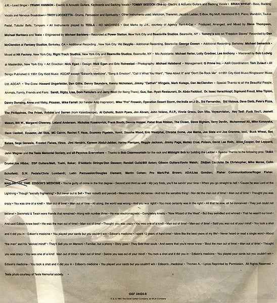 Tesla - Psychotic Supper (LP) (Very Good Plus (VG+))