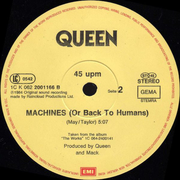 Queen : I Want To Break Free (Extended Mix) (12", Maxi)