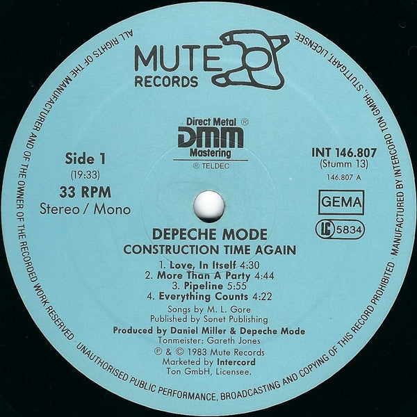 Depeche Mode : Construction Time Again (LP, Album)