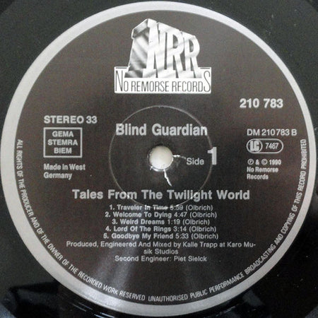 Blind Guardian : Tales From The Twilight World (LP, Album)