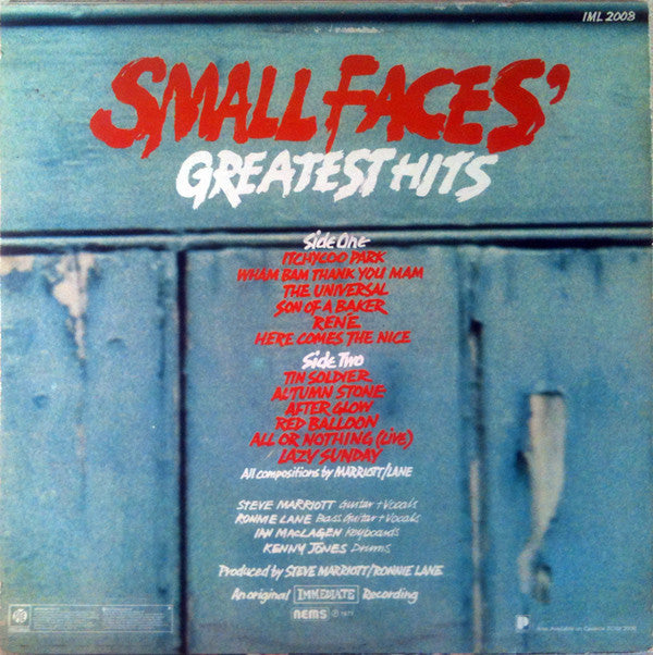 Small Faces : Small Faces' Greatest Hits (LP, Comp)