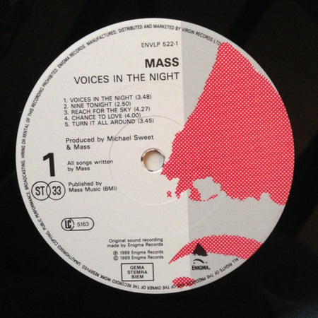 Mass (16) : Voices In The Night (LP, Album)