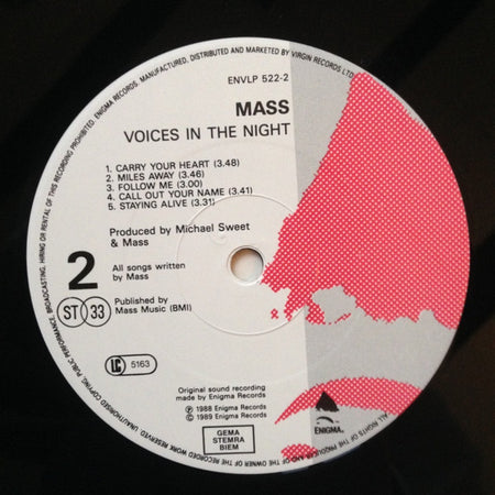 Mass (16) : Voices In The Night (LP, Album)