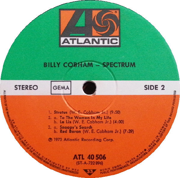 Billy Cobham : Spectrum (LP, Album, Gat)