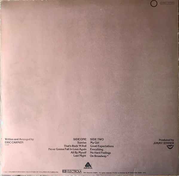 Eric Carmen - Eric Carmen (LP) (Near Mint (NM or M-))