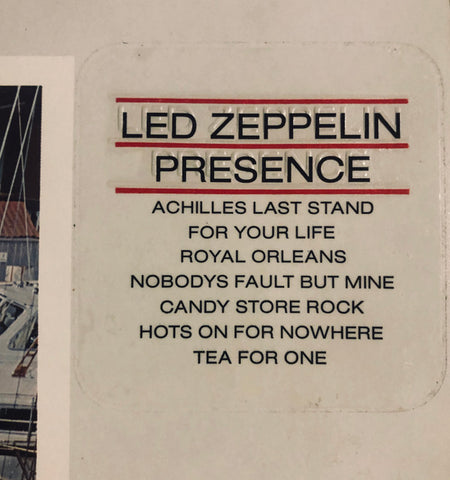 Led Zeppelin : Presence (LP, Album, Gat)