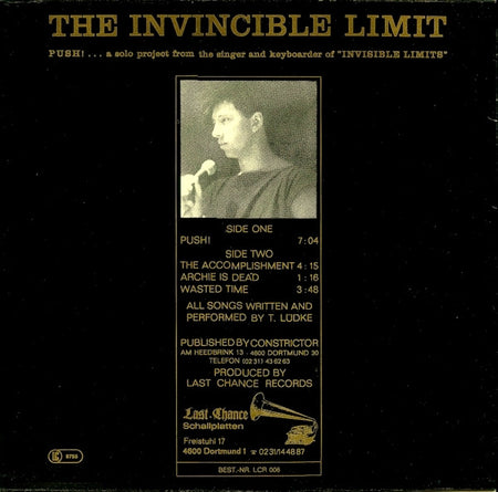 The Invincible Limit : Push! (12", Maxi)