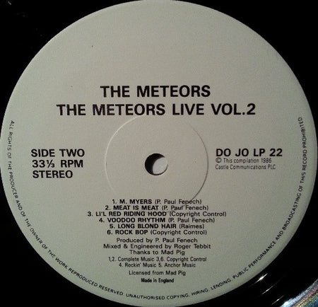 The Meteors (2) : Live II (LP)