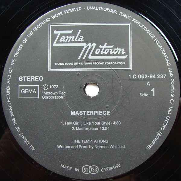 The Temptations - Masterpiece (LP) (Near Mint (NM or M-))