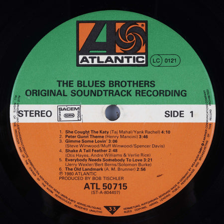 The Blues Brothers : The Blues Brothers (Original Soundtrack Recording) (LP, Album)