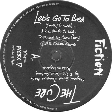 The Cure : Let's Go To Bed (12", Single, Mas)