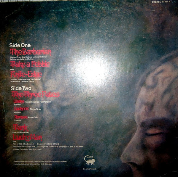 Emerson, Lake & Palmer : Emerson, Lake & Palmer (LP, Album, RE)
