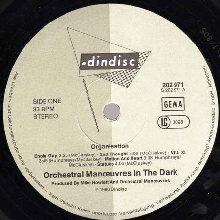 Orchestral Manoeuvres In The Dark Organisation (LP) (Near Mint (NM Or