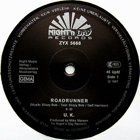 U.K. : Roadrunner (12", Maxi)