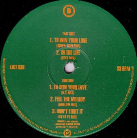 Da Posse : To Win Your Love (12")