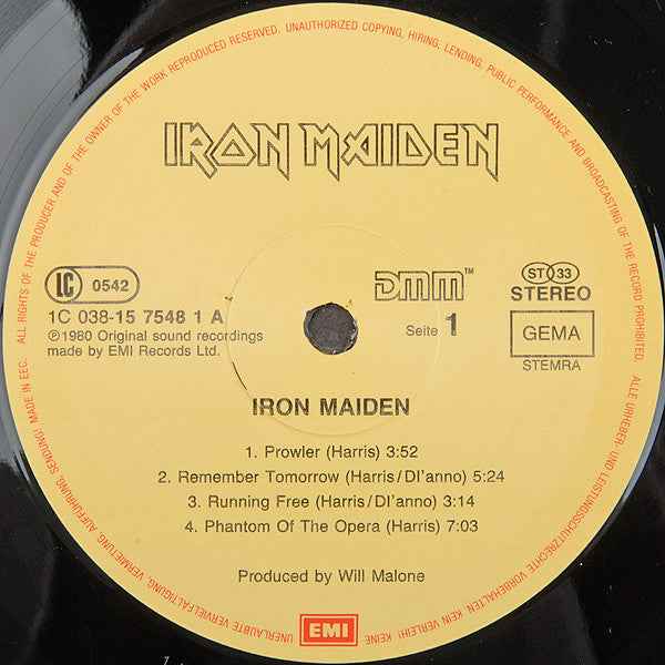 Iron Maiden Iron Maiden (LP) (Very Good Plus (VG+))