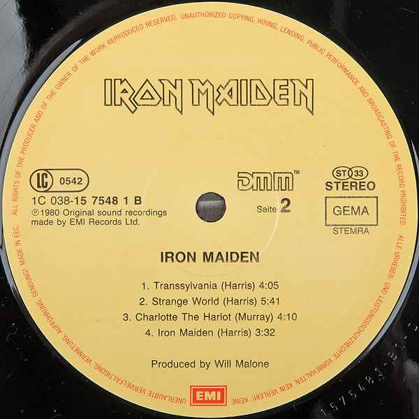 Iron Maiden Iron Maiden (LP) (Very Good Plus (VG+))