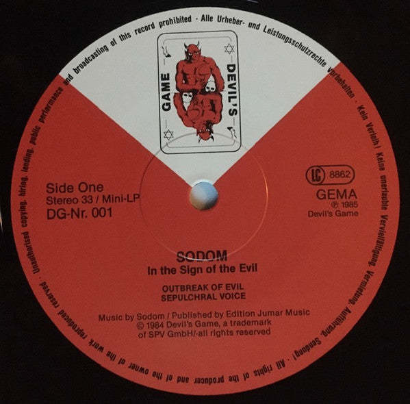 Sodom : In The Sign Of Evil (12", MiniAlbum)