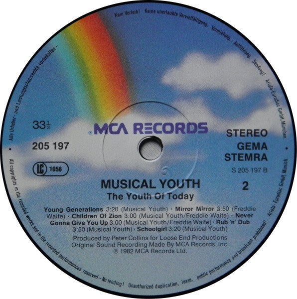 Musical Youth : The Youth Of Today (LP, Album, Ger)