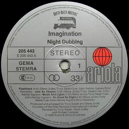 Imagination : Night Dubbing (LP, Album)