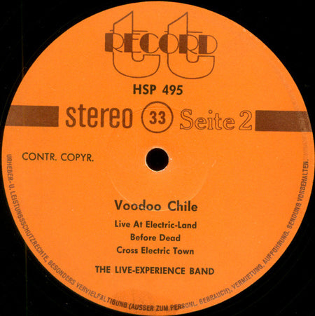 The Live Experience Band : Voodoo Chile - Live Experience 69-70 (LP, Album)