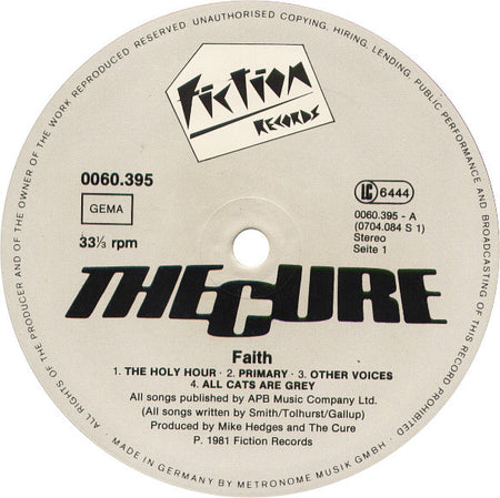 The Cure : Faith (LP, Album)