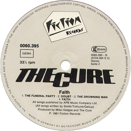 The Cure : Faith (LP, Album)