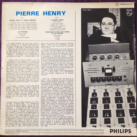 Pierre Henry • Michel Colombier : Les Jerks Electroniques De La Messe Pour Le Temps Présent Et Musiques Concrètes De Pierre Henry Pour Maurice Béjart (LP, Comp, RE)
