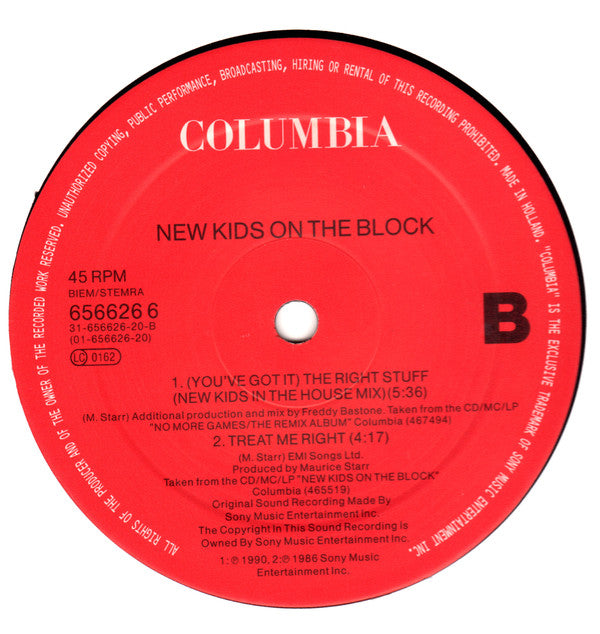 New Kids On The Block : Games (The Kids Get Hard Mix) (12", Maxi)