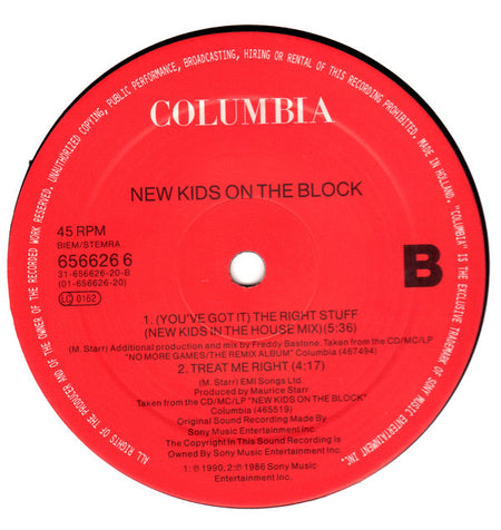 New Kids On The Block : Games (The Kids Get Hard Mix) (12", Maxi)